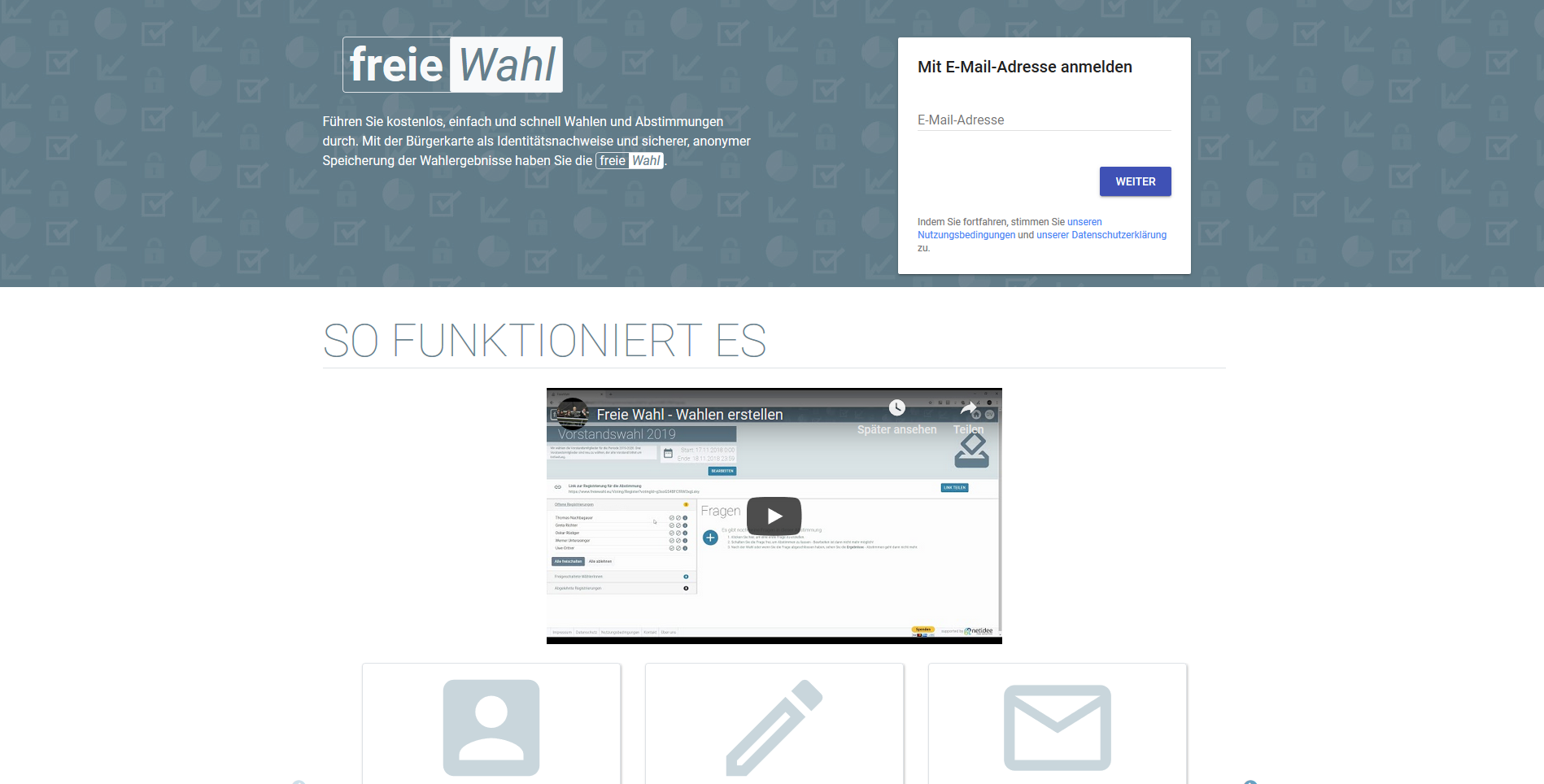 Screenshot www.freiewahl.eu