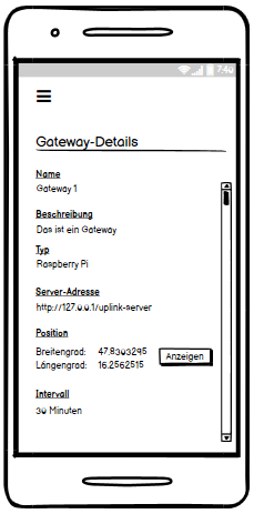 Smartphone-App - Gateway Details 1