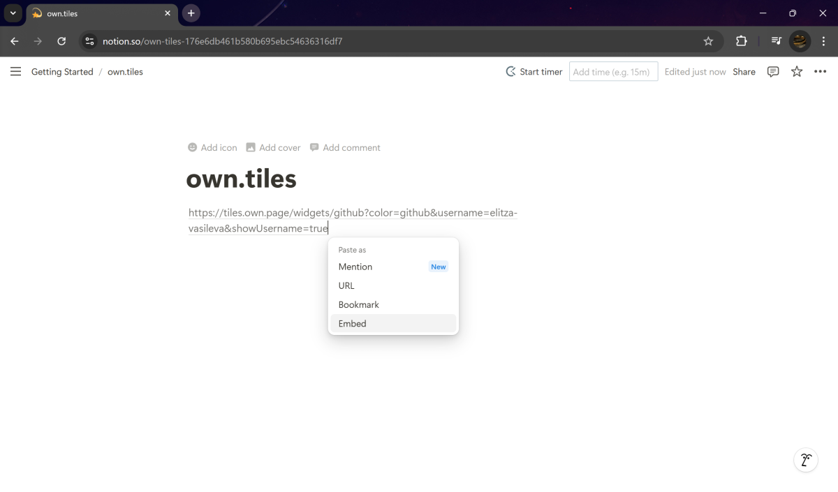 own.tiles - embed