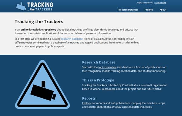 Screenshot alpha.trackingthetrackers.net