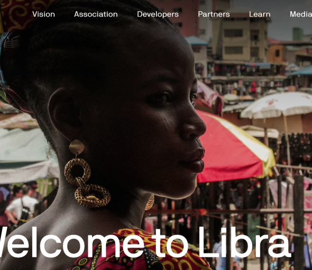 Screenshot of the Libra Website
